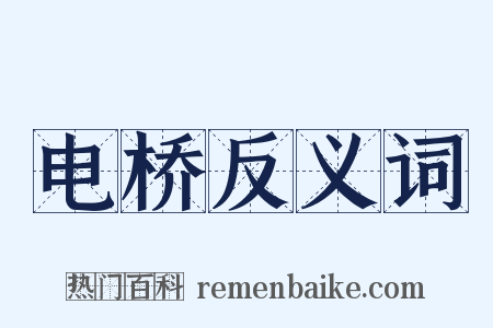 电桥反义词是什么意思的图片